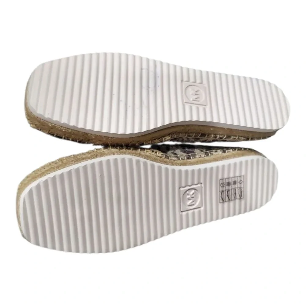 Michael Kors Espadrille Flats Snakeskin Print‎ Slip On Casual Loafers Shoes 9.5